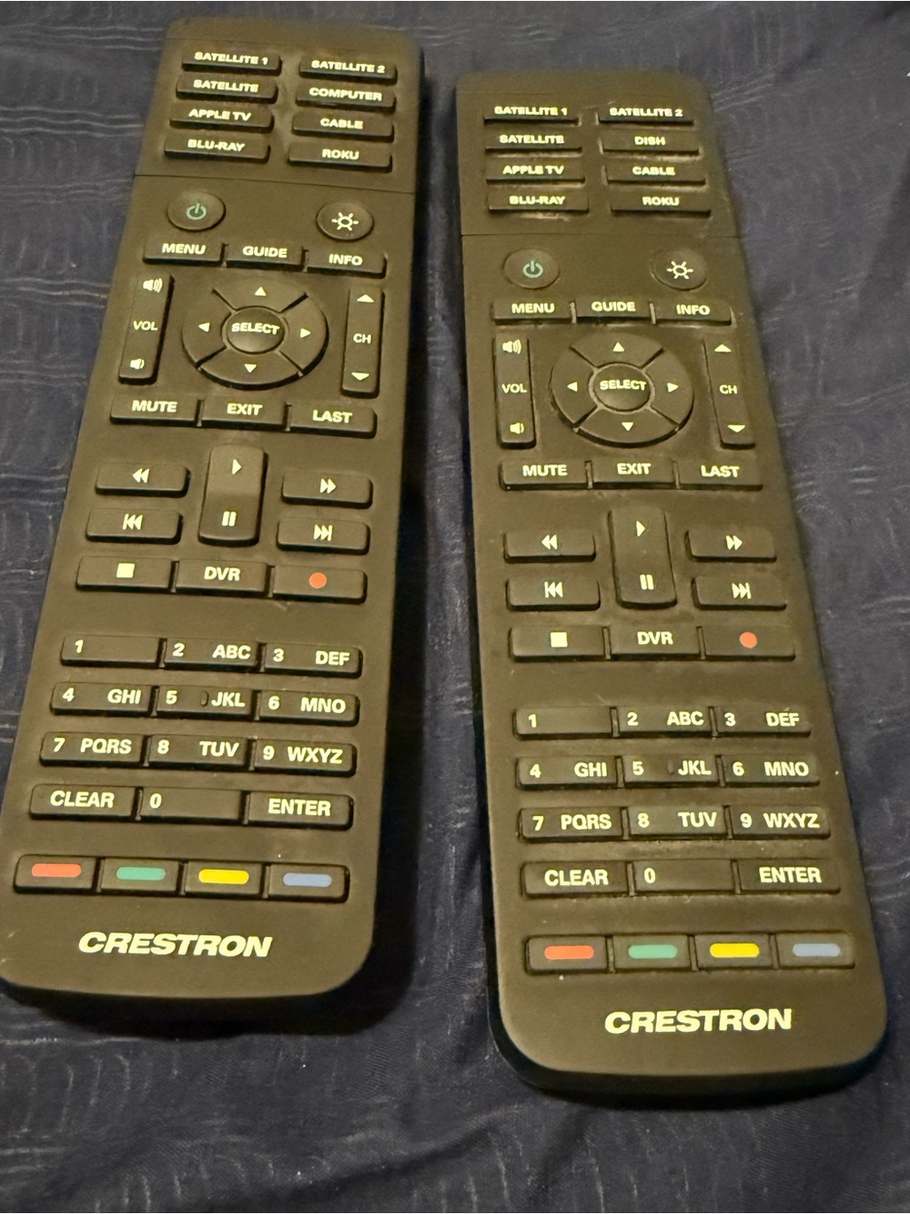 Crestron HR-150-B Handheld 50 Button Wireless Remote Control LOT OF 2